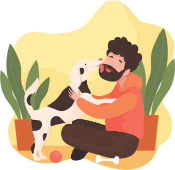 Dueño de mascota usando PawGo