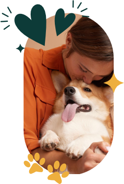 Dueña feliz junto a su mascota gracias a PawGo Protect